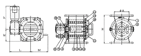【図面ー丸型フランジタイプ】