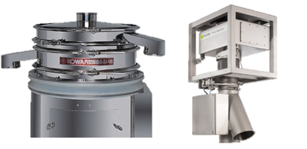 確認フルイとマグネット